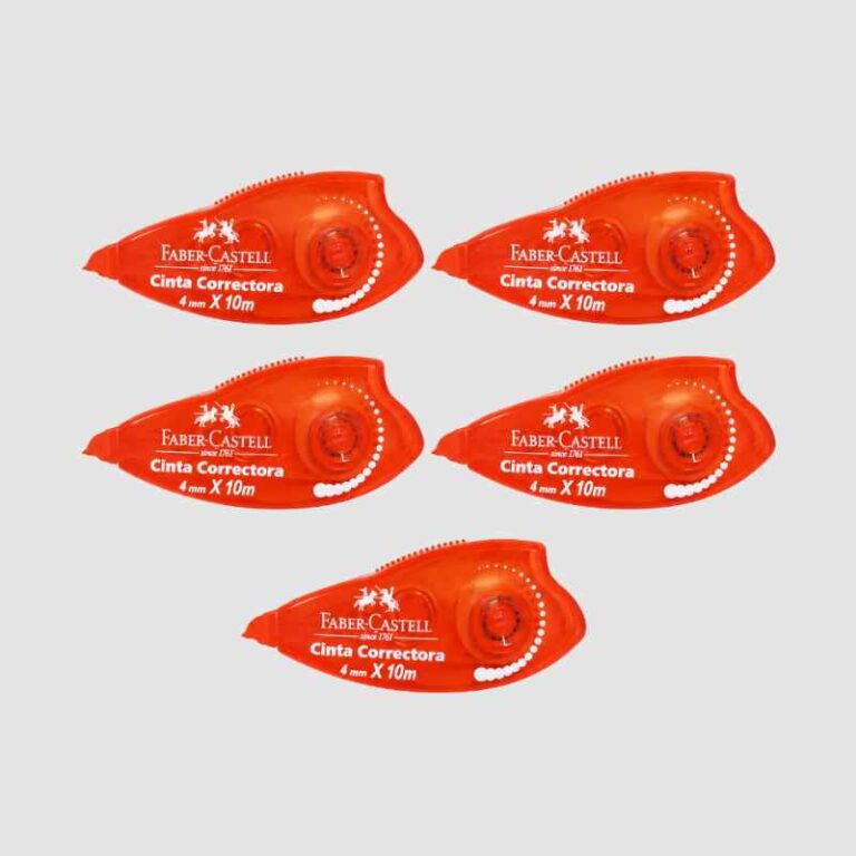 PACK X 5 CINTA CORRECTOR 10 MT FABER CASTELL