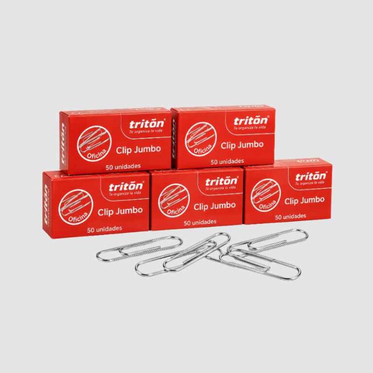 PACK X 5 CLIP METÁLICO JUMBO CJ X 50 TRITON