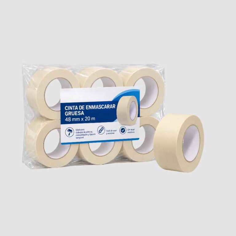 PACK X 6 CINTA DE ENMASCARAR GRUESA 48 MM X 20 MT