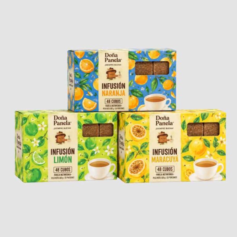 AROMÁTICA EN CUBOS DE PANELA SABORES FRUTALES CJ X 48 DOÑA PANELA