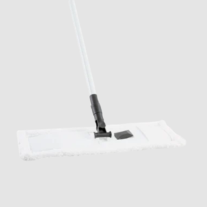 MOPA ABRILLANTADORA MICROFIBRA BLANCA CON ESTRUCTURA 44 CM CON MANGO 1.20 MT PINTO