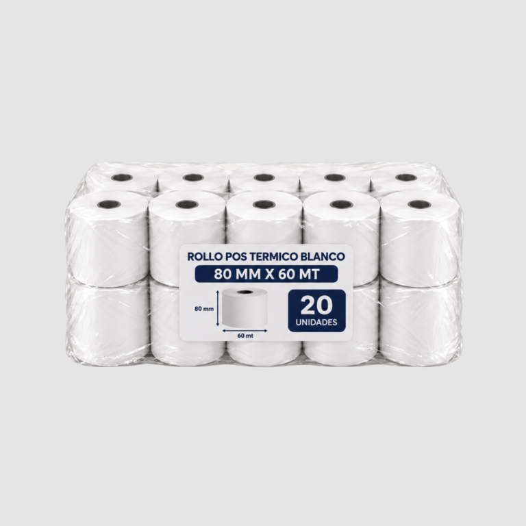 PACA DE 20 ROLLO POS TERMICO BLANCO 80 MM X 60 MT (2)