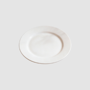 PLATO EN PORCELANA PANDO 24 CM BLANCO