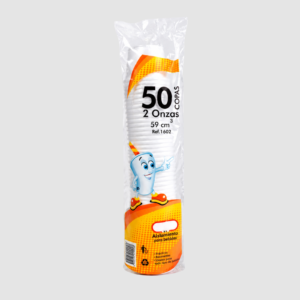 COPA PLÁSTICO 2 OZ TRANSPARENTE PQ X 50 TROFORMAS