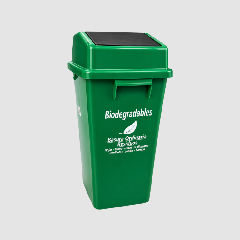 PROMO - PAPELERA VAIVEN PLANA 35 LT VERDE TROMOPLAST (1)